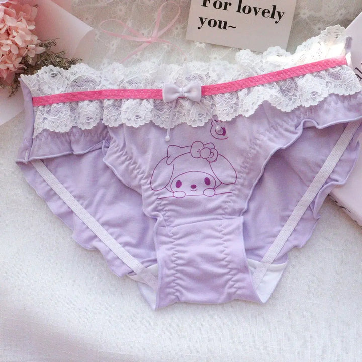 Soft Lace Girl's Ruffle Panties