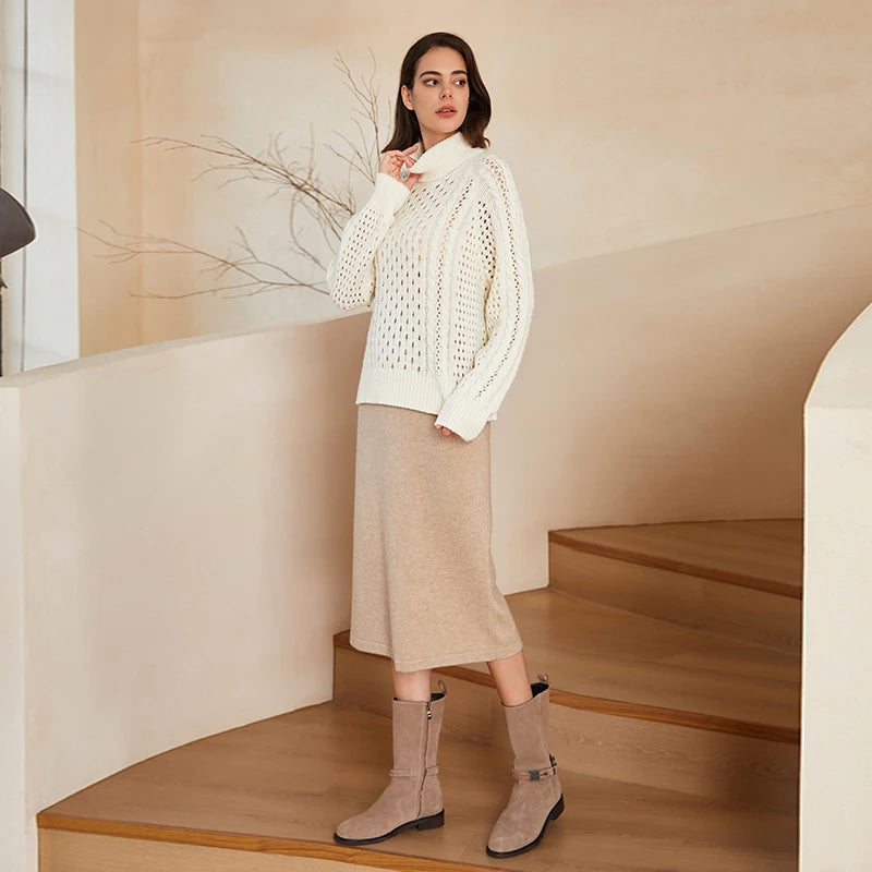 Classic Turtleneck Wool Sweater