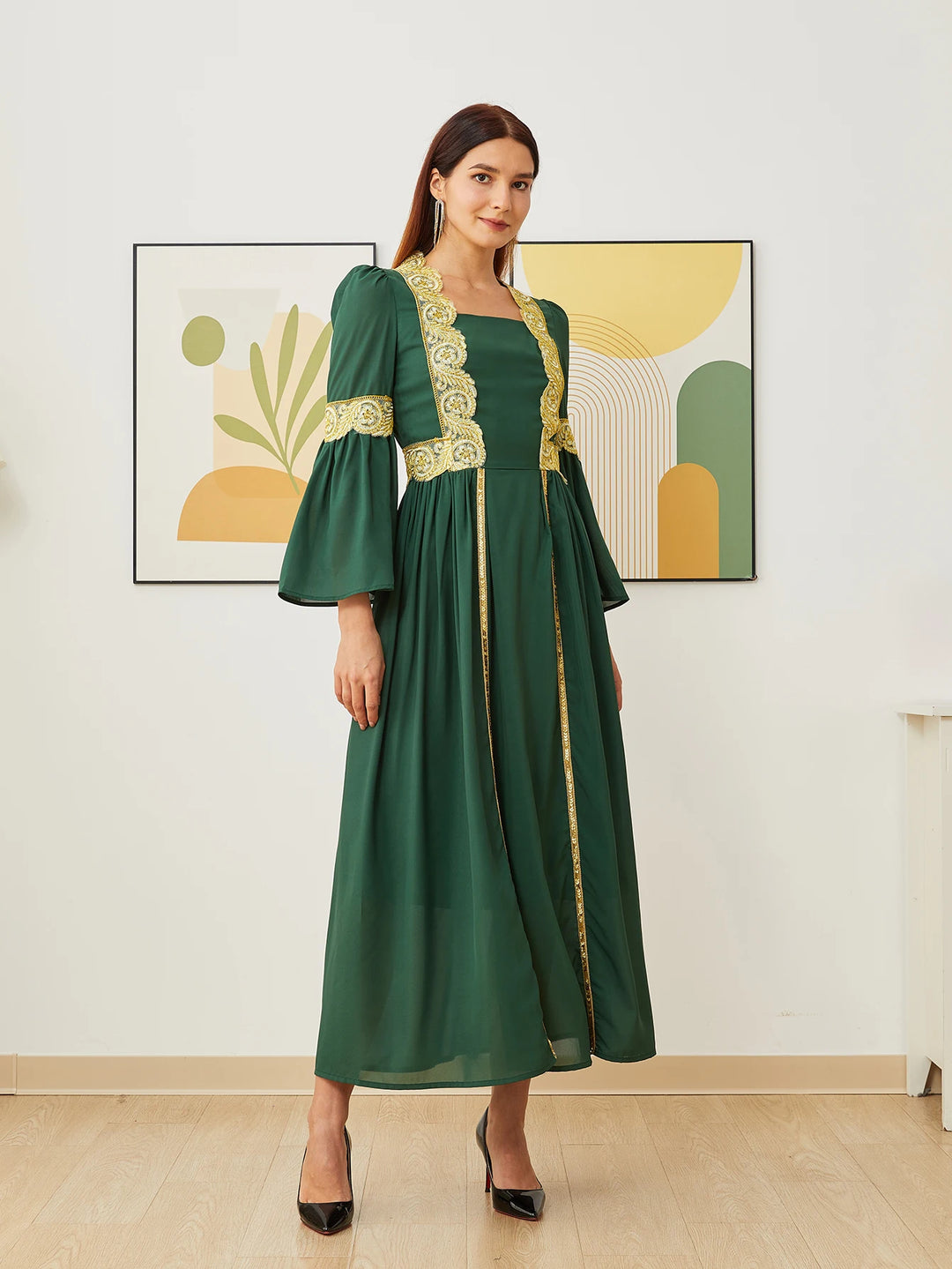 Elegant Loose Abaya Dress