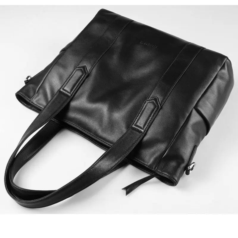 Premium Leather Layered Tote Bag