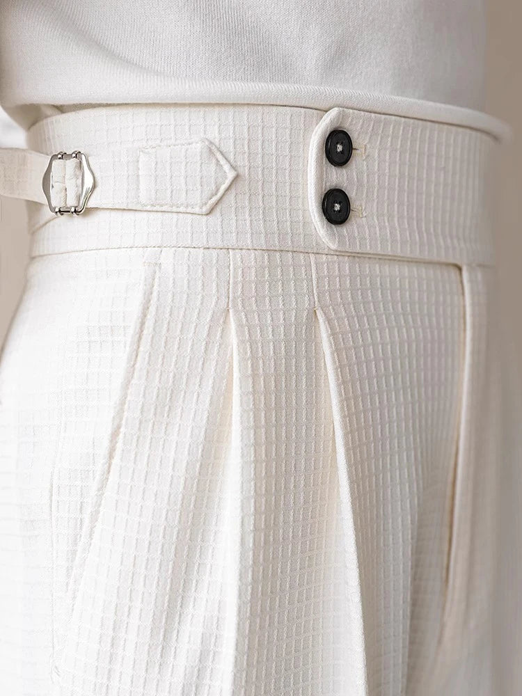 Stylish High Waist Pleated Pants