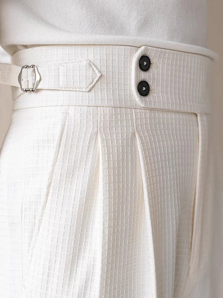 Stylish High Waist Pleated Pants