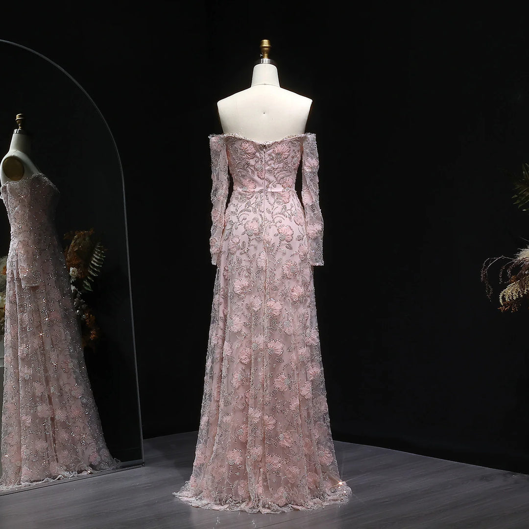 Lovely Beaded Evening Party Dress