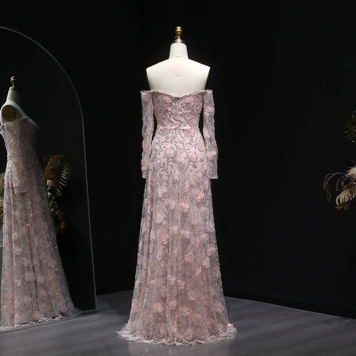 Lovely Beaded Evening Party Dress