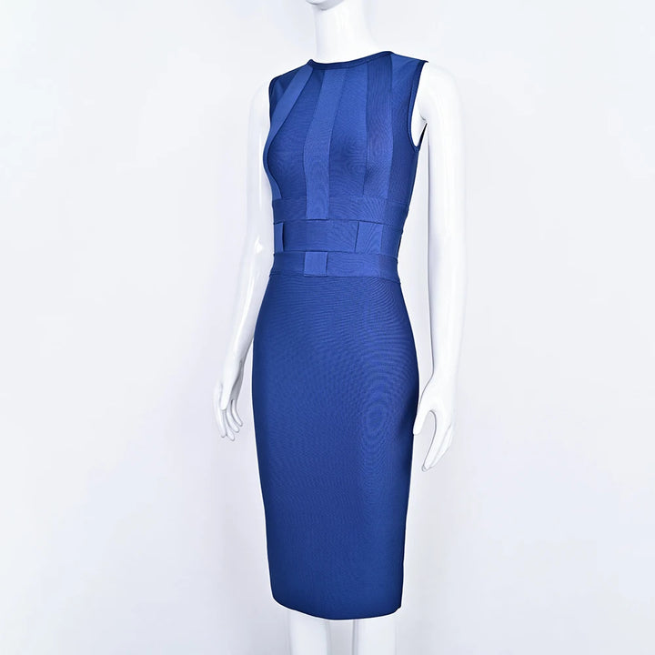 Trendy Woven Bandage Evening Dress