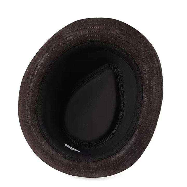 Stylish Cow Leather Gentleman Hat