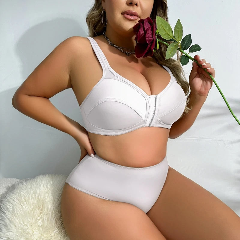 Adjustable Plus Size Wireless Bra Set