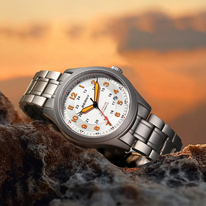 Elegant Mechanical Full Titanium Watch