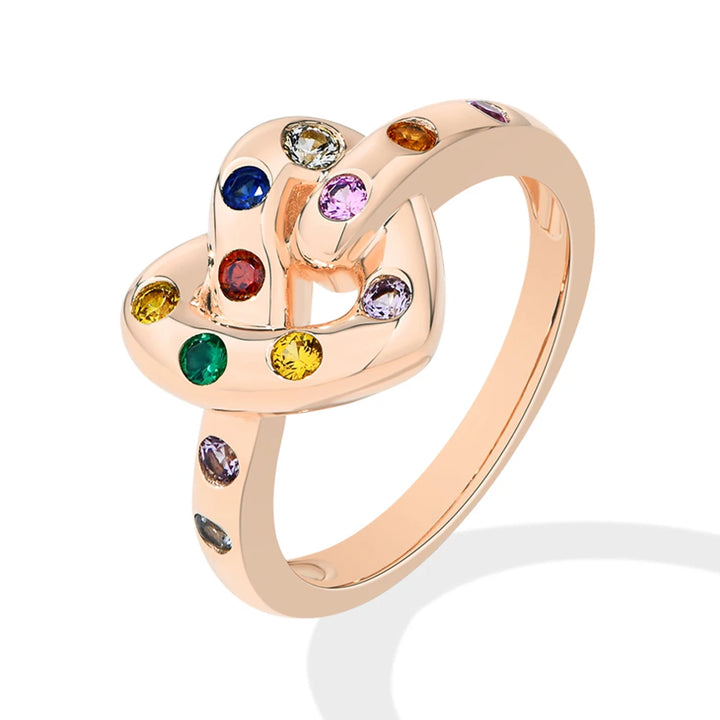 Fine Heart Sapphire Sterling Silver Ring