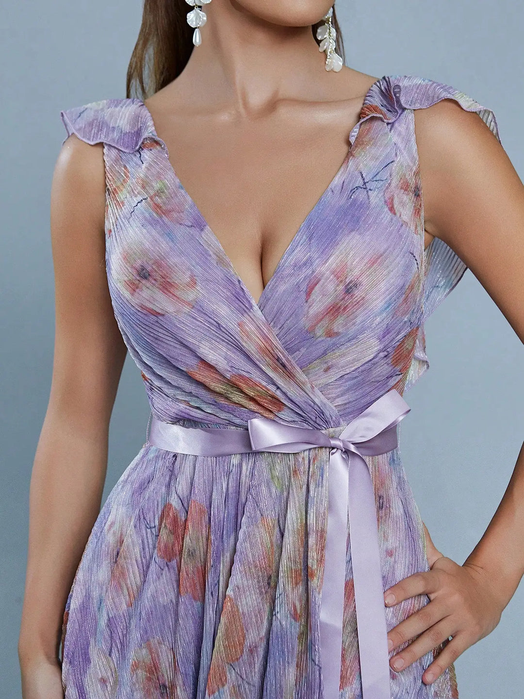 Stylish Asymmetrical Bow Party Dress