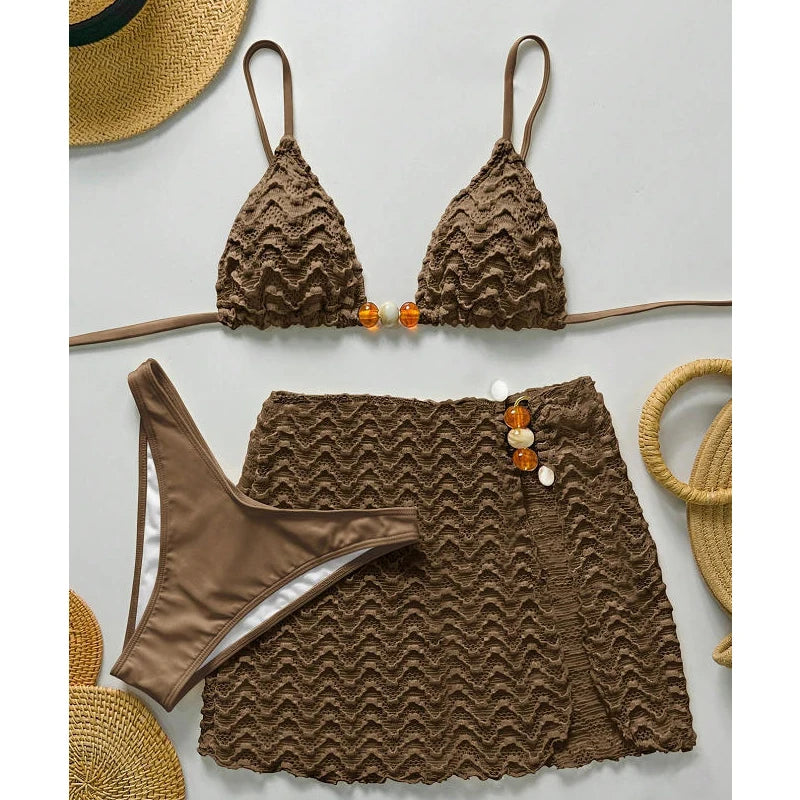 Stunning 3-Pieces Bikini Set