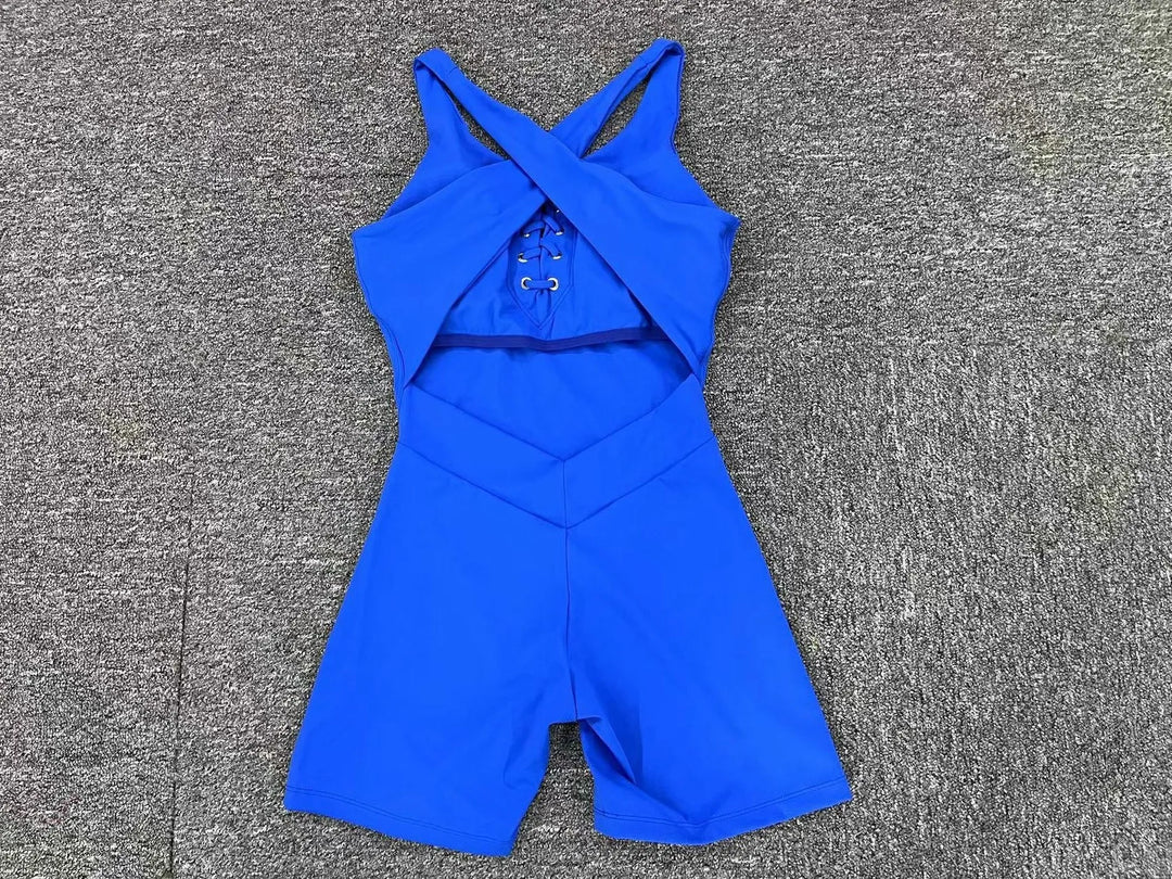 Slick One-Piece Fitness Jumpsuit