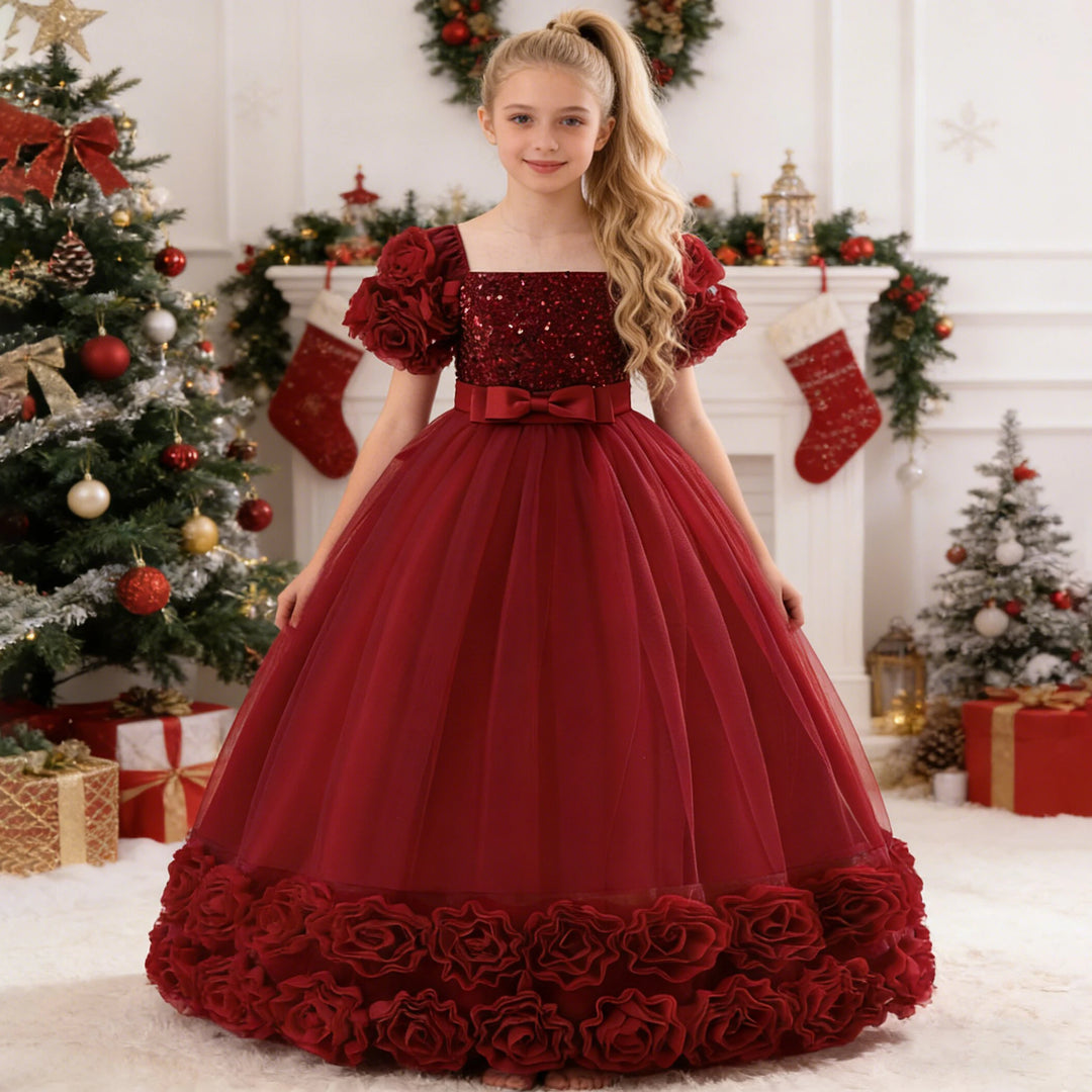 Sweet Fluffy Sequins Girl&