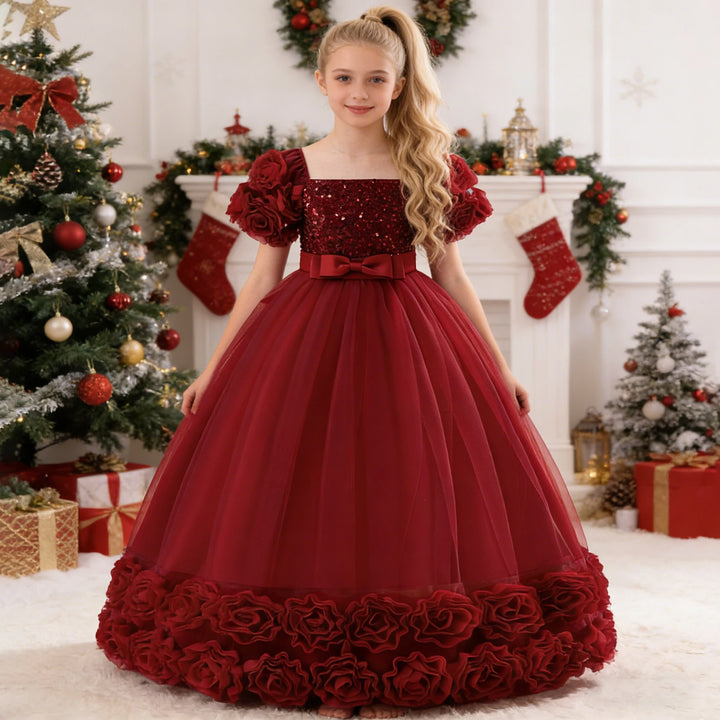Sweet Fluffy Sequins Girl&