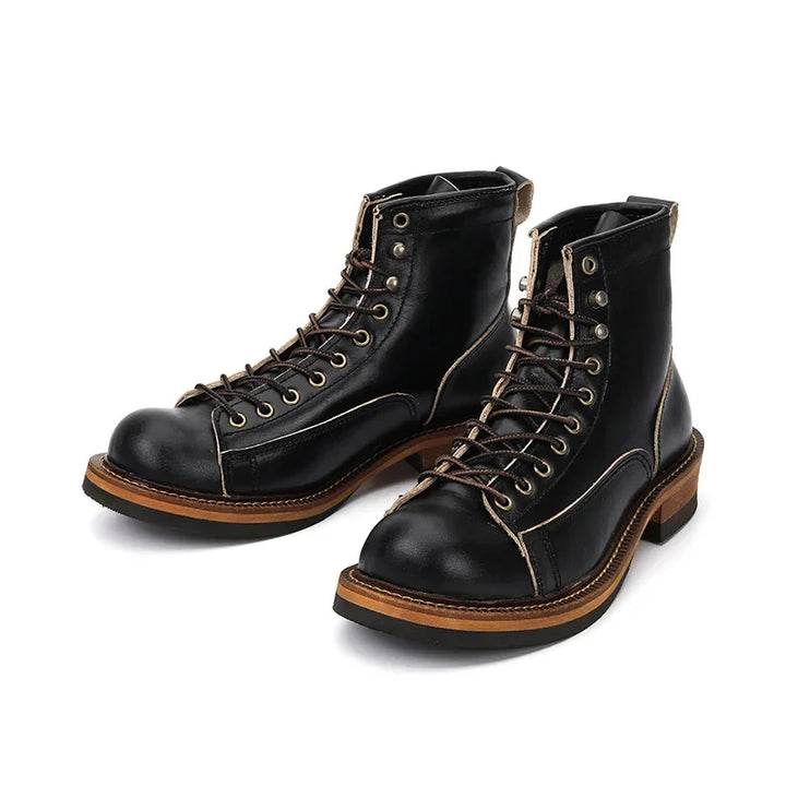 Genuine Leather Men’s Ankle Boots