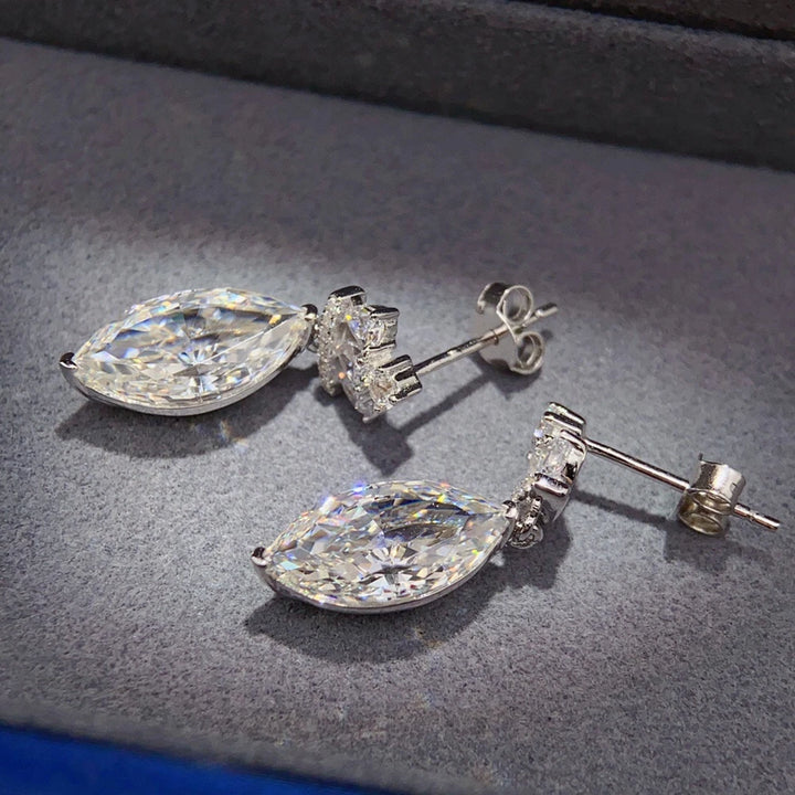 Elegant Marquise Cut Drop Earrings