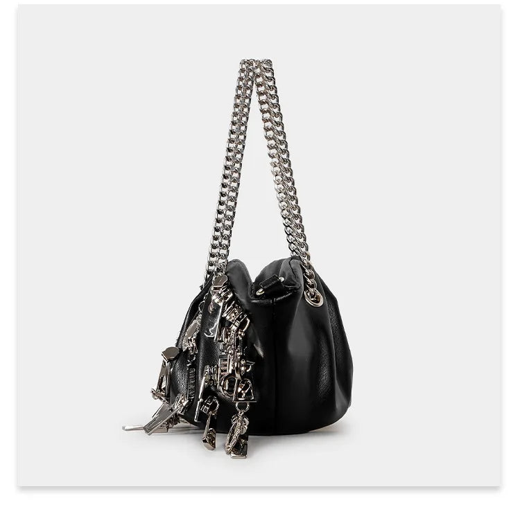 Punk Style Dumpling Armpit Bag