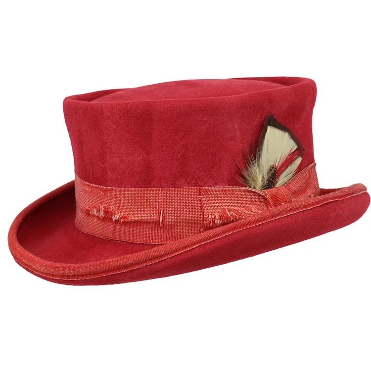 Stylish Decorative Flat Wool Hat