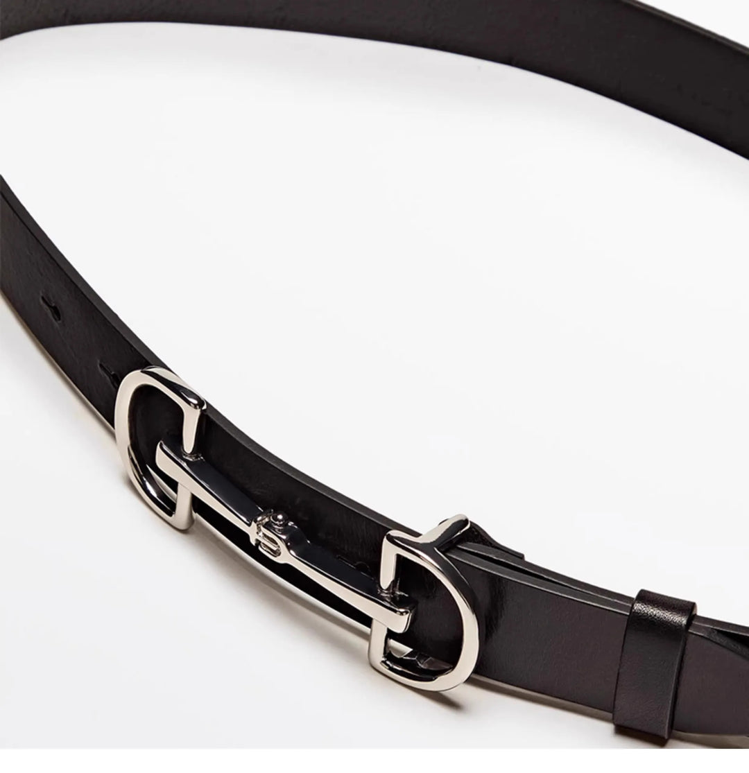 Versatile Soft Leather Thin Belt