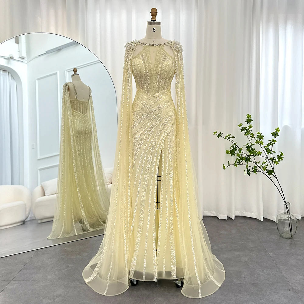 Luxury Sequins Trumpet Evening Gown