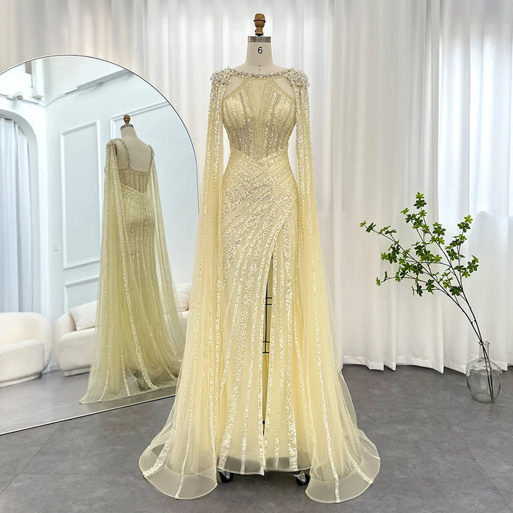 Luxury Sequins Trumpet Evening Gown