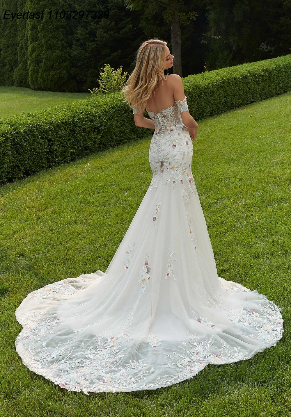 Graceful Off The Shoulder Wedding Dress