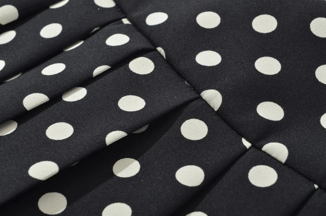 Stunning Low Waist Polka Dots Mini Skirt