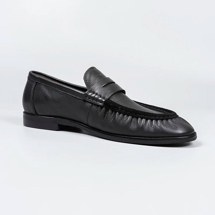 Handsome Soft Pleated Penny Loafers