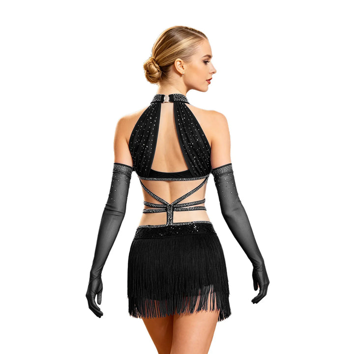 Sparkly Tassel Salsa Ballroom Dancewear