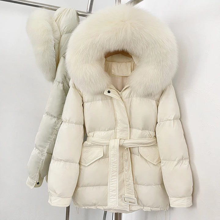 Fluffy Hooded Fur Collar Jacket