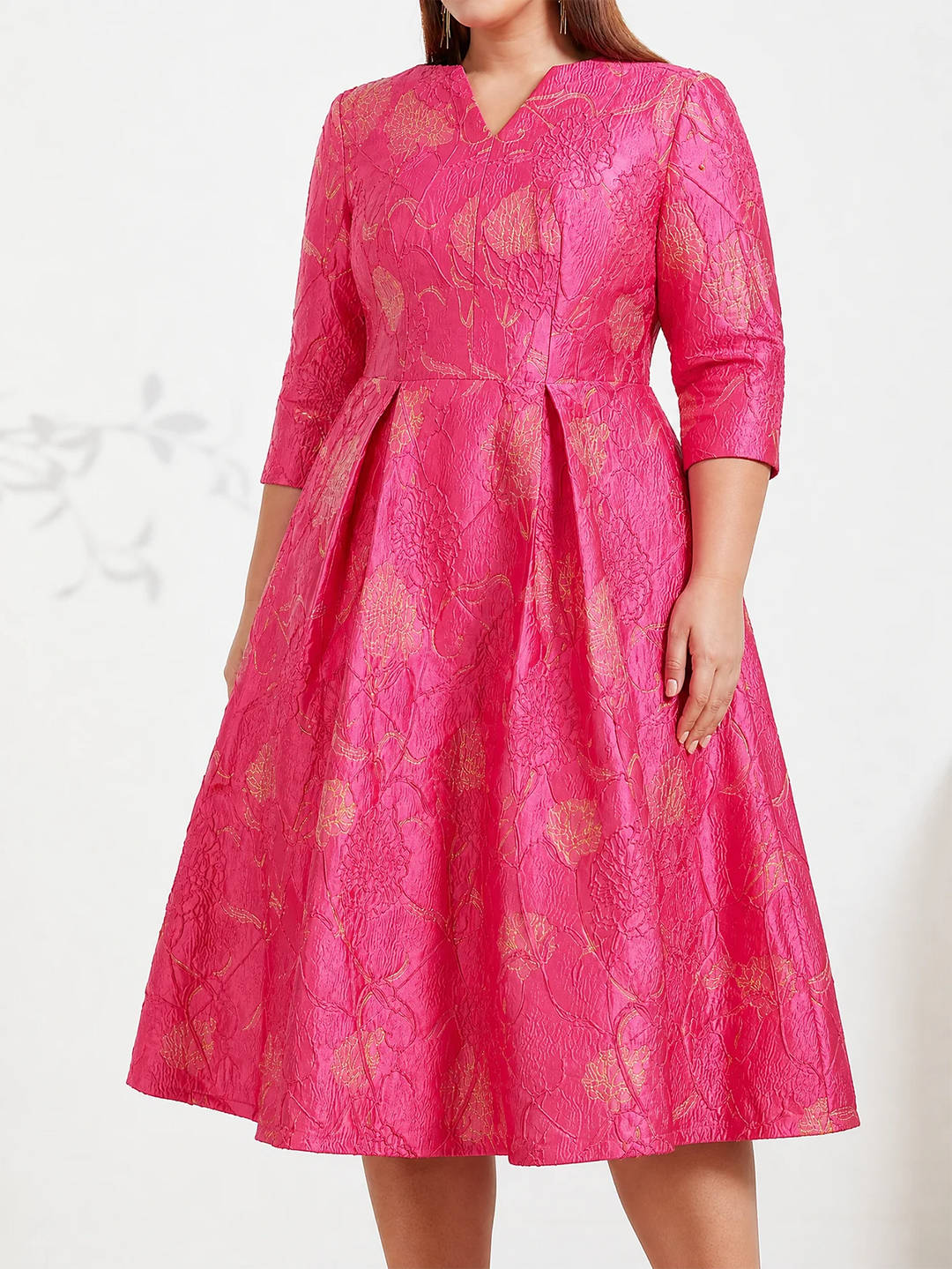 String Of Hearts Jacquard Party Dress