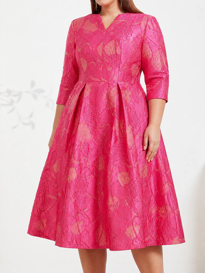 String Of Hearts Jacquard Party Dress