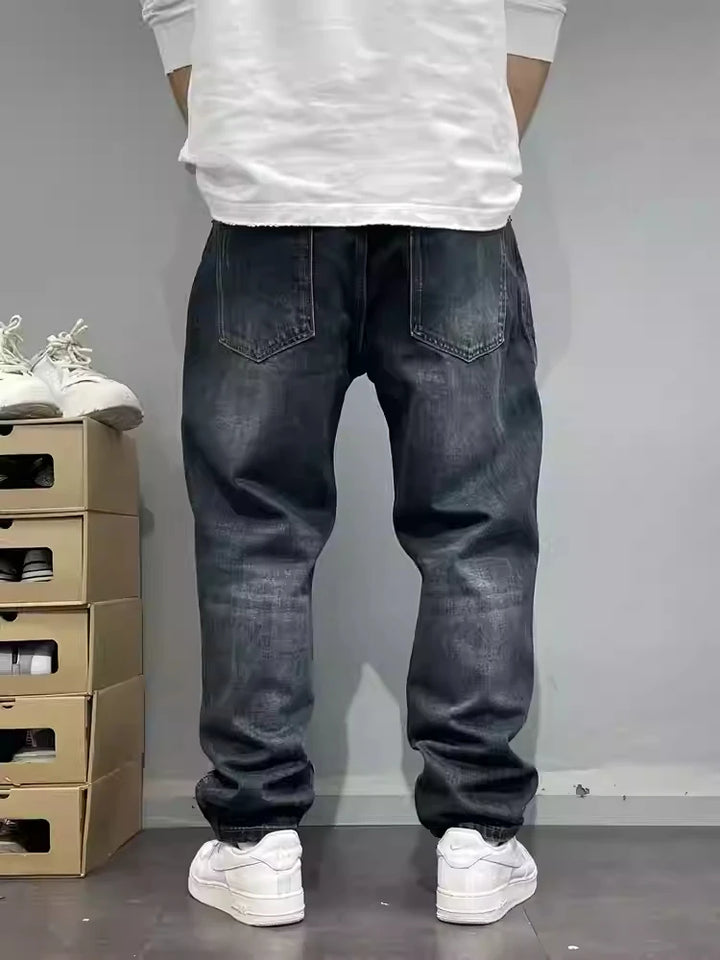 Trendy Multi Pockets Straight Fit Jeans