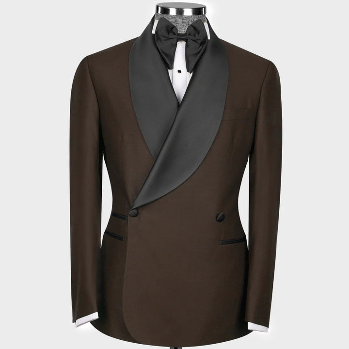 Stylish Bright Lapel 2-Piece Wedding Suit