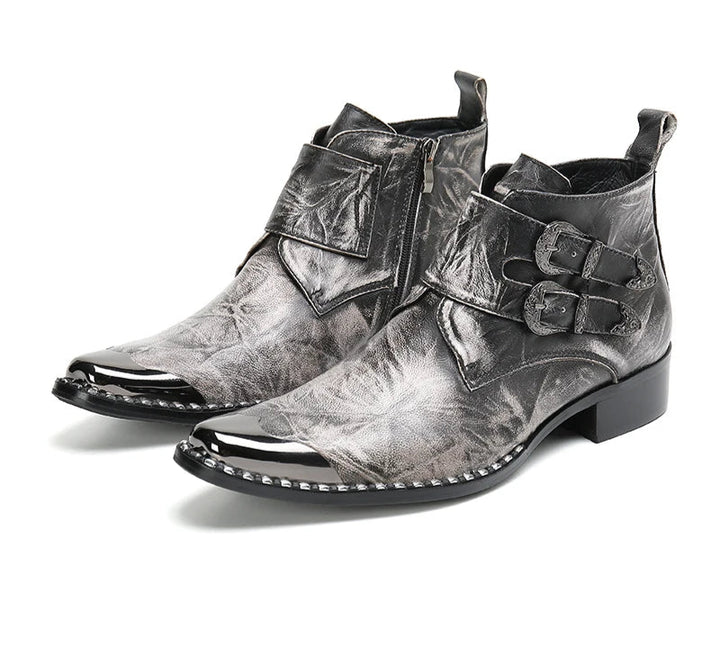 Double Buckle Cowboy Boots