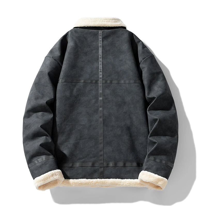 Premium Fur-Lined Bomber Jacket