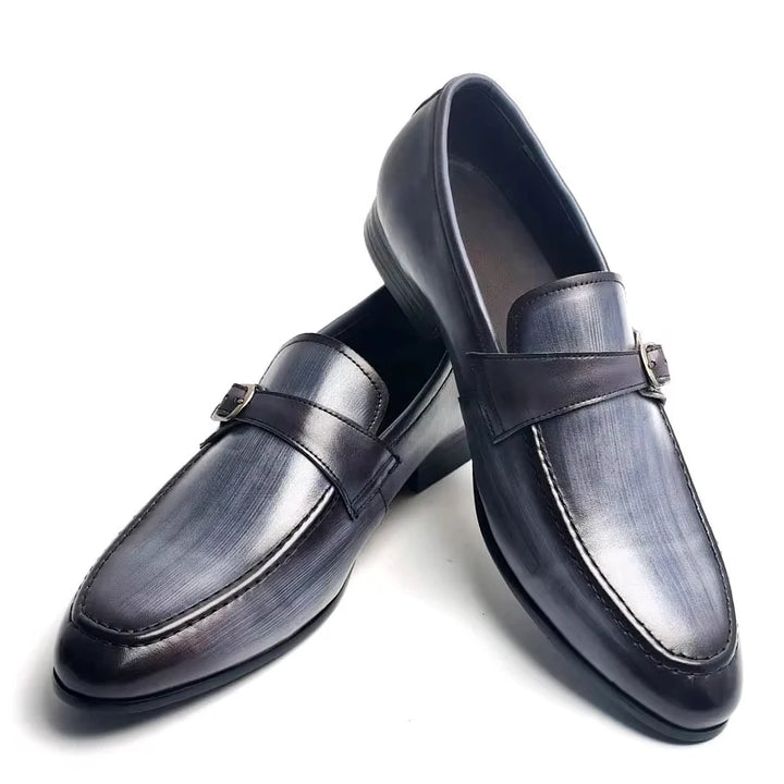 Elegant Slip-On Buckle Loafers