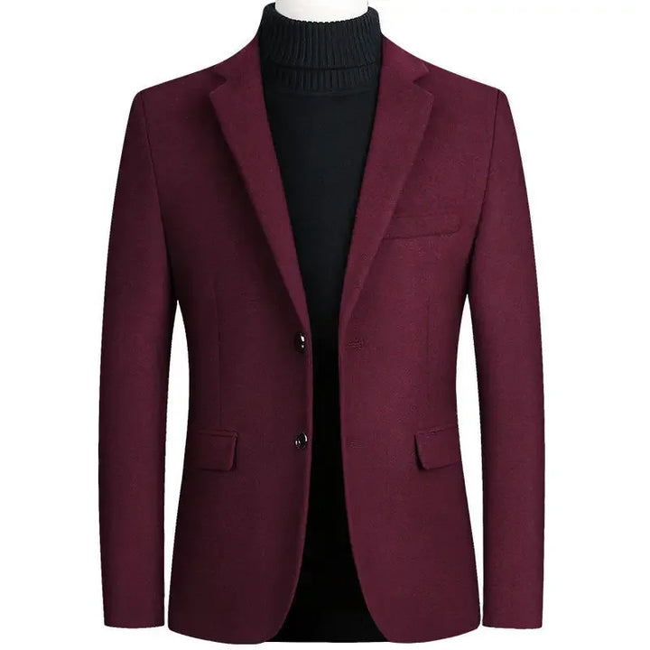 Sophisticated Regular Fit Wool Blazer