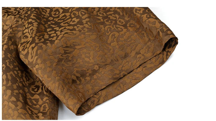 Elegant Short Sleeved Silk Shirt