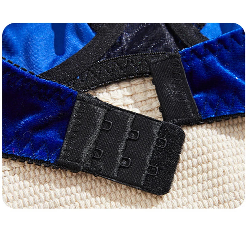Refined Velvet Spliced Lingerie