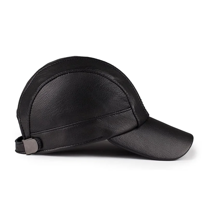 Natural Genuine Leather Baseball Cap