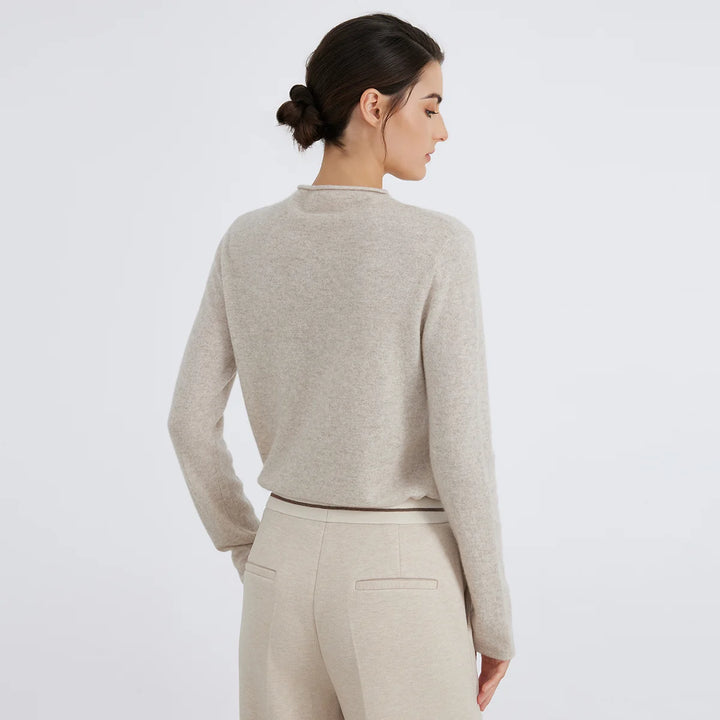 Soft Knitted Half-turtleneck Pullover Sweater