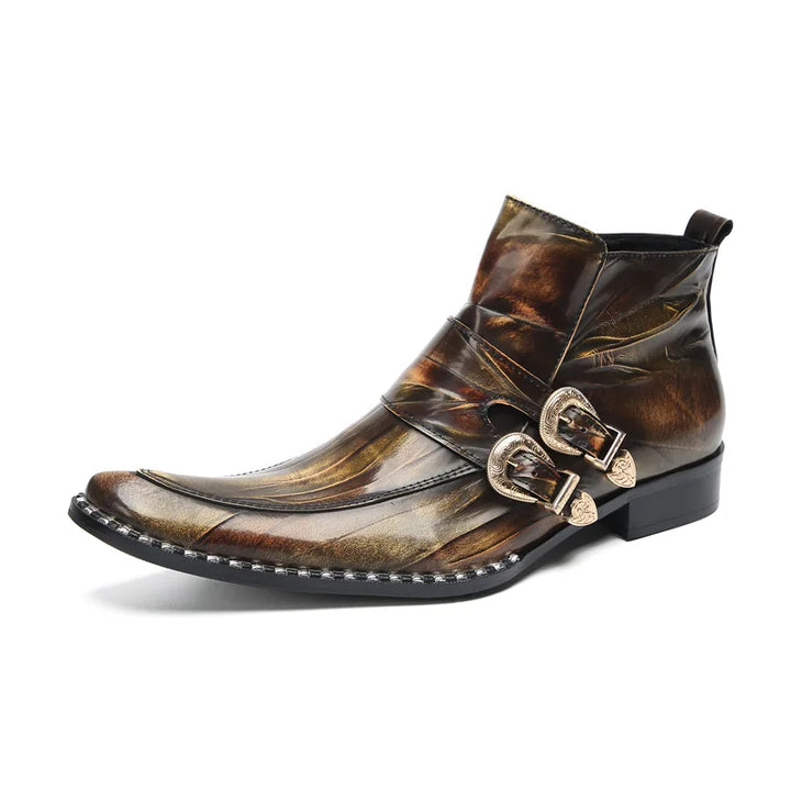 Premium Side Zip Ankle Leather Boots