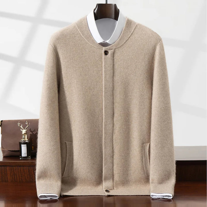 Charming Thick Cashmere Base Cardigan