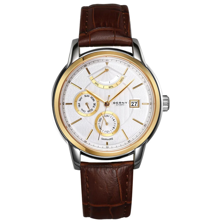 High-End Calendar Sapphire Wristwatch