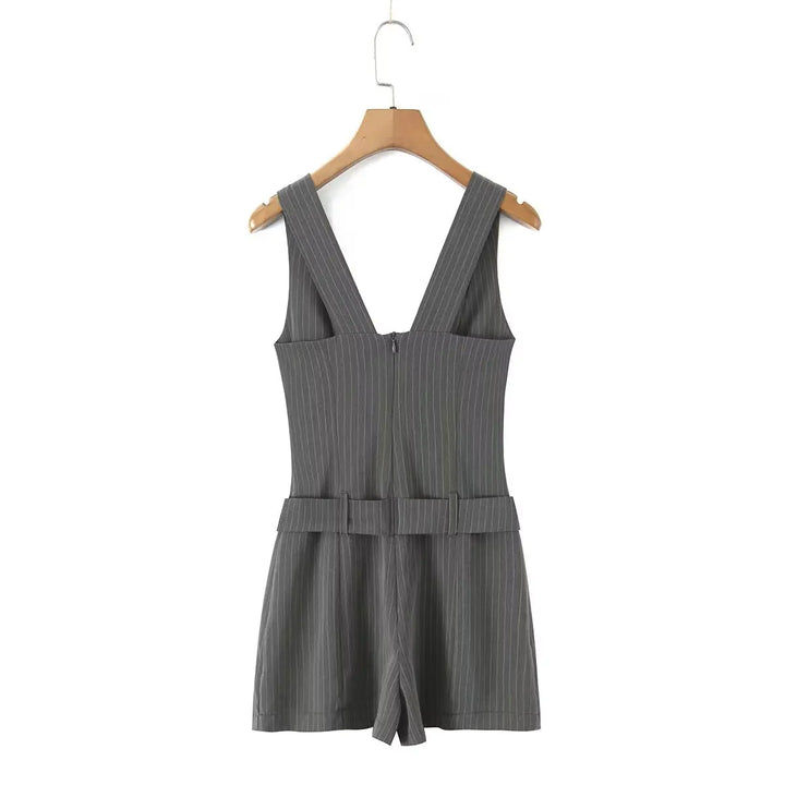 Stunning Striped Suspender Mini Dress