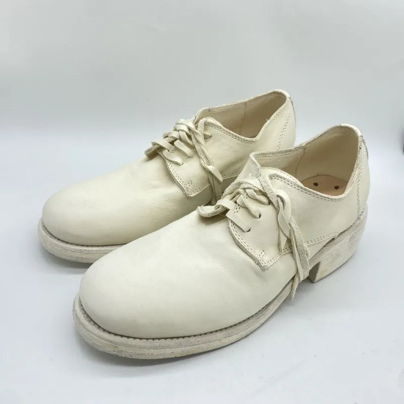 Bold Horsehide Leather Derby Shoes