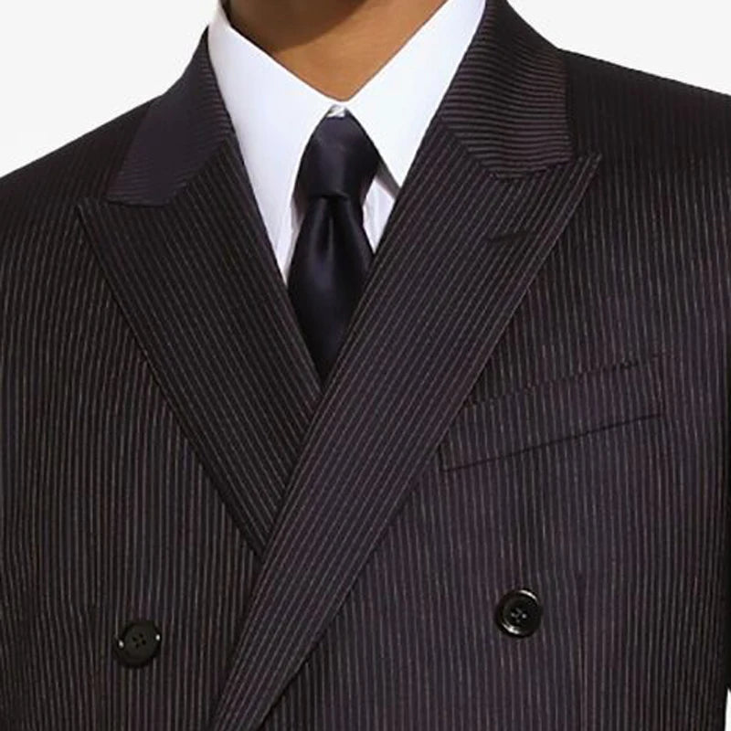 Sophisticated British Style Double-Rowed Blazer