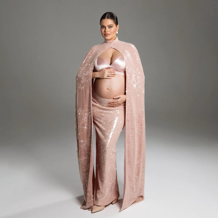 Elegant Sleeveless Pregnancy Photography Dress