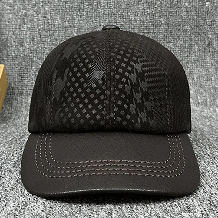 Stunning Sheepskin Leather Baseball Cap